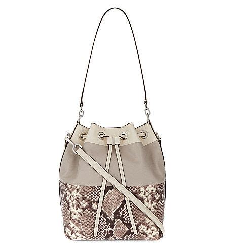 MICHAEL Michael Kors Dottie Large Leather Bucket Bag 